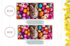Cartoon Easter Eggs Mug Wrap, Easter Mug Template Product Image 2
