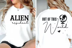 out of this world Alien resident SVG PNG Product Image 2
