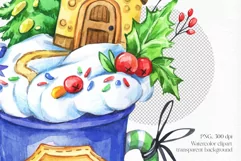 Cup Winter Fairy Dessert. Christmas holidays PNG sublimation Product Image 2