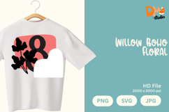 Willow Boho Floral Monogram Product Image 1