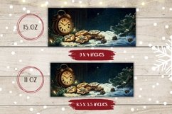 Christmas Cookies Mug Sublimation, Christmas Coffee Mug Wrap Product Image 2