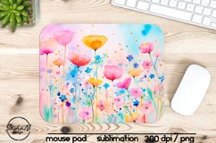 Abstract flowers mouse pad sublimation design Product Image 1