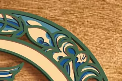 Woodpecker multilayer Svg/Bird Plywood Cut/3d Woodpecker cut Product Image 7