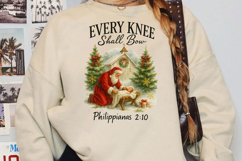 Every Knee Shall Bow Sublimation, Christmas Png Product Image 2