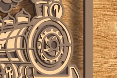 Train multilayer SVG/ Train cut file/ 3D layered mandala svg Product Image 3