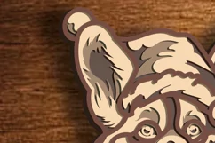 Christmas Truck Multilayer Svg/Corgi Dog/Cut Vintage Truck Product Image 8