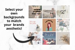 50 Instagram customizable canva posts, Social media kit Product Image 2