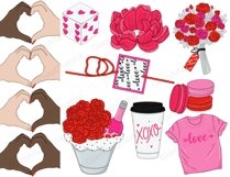 Be Mine CLIPART Love Heart Graphics for Planner PNG Product Image 4