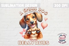 Dogs Sublimation design Funny Quote Dachshund PNG Product Image 1