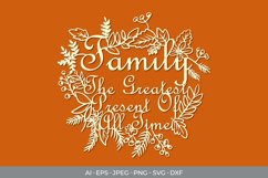 Family, The Greatest Present of All Time Papercut Product Image 2