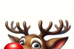 Funny Reindeer Christmas PNG | Cute Deer Sublimation Design Product Image 2