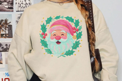Pastel Christmas Santa Sublimation, Christmas Png Product Image 5