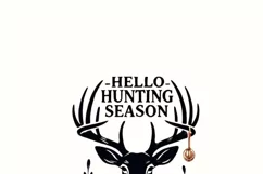 Hello Hunting Season PNG, Girly Hunting Sublimation Design Product Image 2
