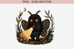 Cute Mothman PNG | Funny Cryptid Clipart Design Product Image 2