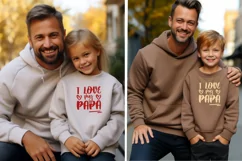 Papa svg, best dad ever svg, I love you Dad Product Image 2