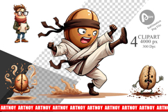 Sarcastic Coffee Bean Clipart Product Image 1