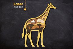 Giraffe SVG Laser cut file for Glowforge Product Image 2