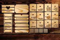 LOVE box for the best moments SVG| for Laser and Cutting Product Image 3