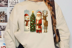 Santa Snowman Reindeer Christmas Sublimation, Christmas Png Product Image 4