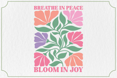 Boho Floral Quotes PNG Bundle, Aesthetic Design Product Image 6