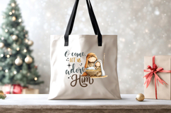 O Come Let Us Adore Him Nativity, Christian Christmas png Product Image 5
