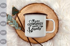 My siblings have paws SVG Cut Files/ Funny Baby SVG Cut File Product Image 2