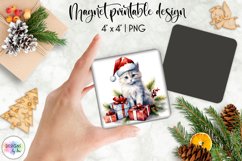 Magnet Sublimation | Watercolour Christmas Magnet Product Image 1