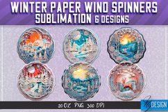 Winter Paper Wind Spinners Sublimation Bundle | Winter v.2 Product Image 1