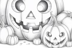 Halloween coloring page for adults. Coloring book pumpkin. Product Image 4