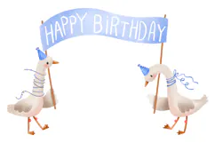Goose Birthday . Baby Girl and Boy Newborn Baby Shower Product Image 20