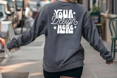 Gildan 18000 Crewneck Mockup, Oversized Mockup Model Mockup Product Image 1