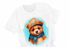 Cute Bear sublimation. Bear T-Shirt. Cute Bear PNG Product Image 2