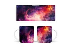Space Mug Wrap Design. Galaxy Mug Wrap Sublimation Product Image 2