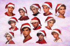 Christmas Male Clipart Bundle, Fashion Men Sublimation Product Image 2