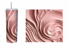 3D Abstract Tumbler design. Abstract Tumbler Sublimation Product Image 2