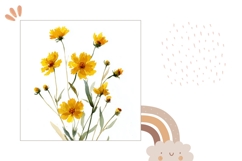 Cartoon Flowers Pillow Case, Nature Pillow Design Product Image 2