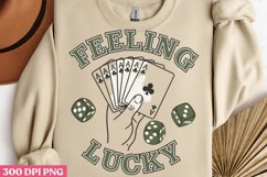 Feeling Lucky PNG, St Patricks Day Sublimation PNG Product Image 1