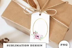 Watercolor flowers wreath PNG Product Image 2