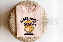 Sassy Chick With Sunglasses Illustration For Easter Product Image 2