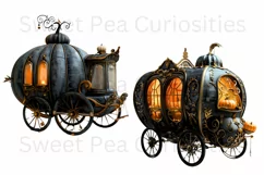 Halloween, Caravan, Ephemera, PNG, watercolor, Clipart Product Image 2