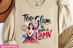Too glam to give a damn PNG, Sassy Pinup Girl S Product Image 3