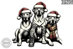 Christmas Dog Clipart - Christmas Sublimation PNG Design Product Image 1