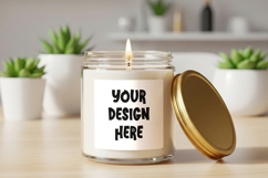 Editable Soy candle mockup Product Image 3