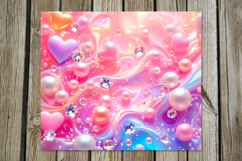 Love Pearls | 4 valentine Skinny tumbler sublimation designs Product Image 2