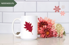 Fall Leaves Illustration, Red Autumn Leaves PNG, Fall PNG Product Image 2