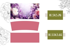 Pink Tumbler Wrap Design, Flowers 40 Oz Tumbler PNG Product Image 2