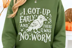 I Got Up Early And There Was No Worm Svg, Funny Crow Svg. Product Image 3