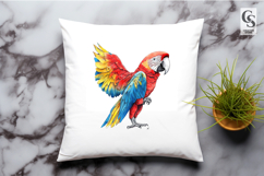 Scarlet Macaw Clipart Sublimation PNG Product Image 3