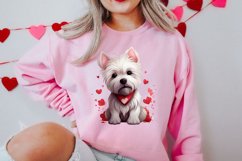 Cute Valentine Dog Clipart, Valentines Day Dog Clipart Product Image 2