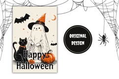 Fall Garden Flag Design, Doodle Halloween Garden Flag Product Image 2